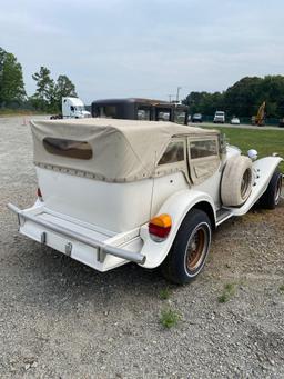 Excalibur 2 Door Convertible Car