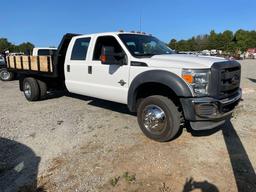 2012 Ford F450 Super Duty 6.7L PowerStroke Crew Cab Flat Bed Dump Dually