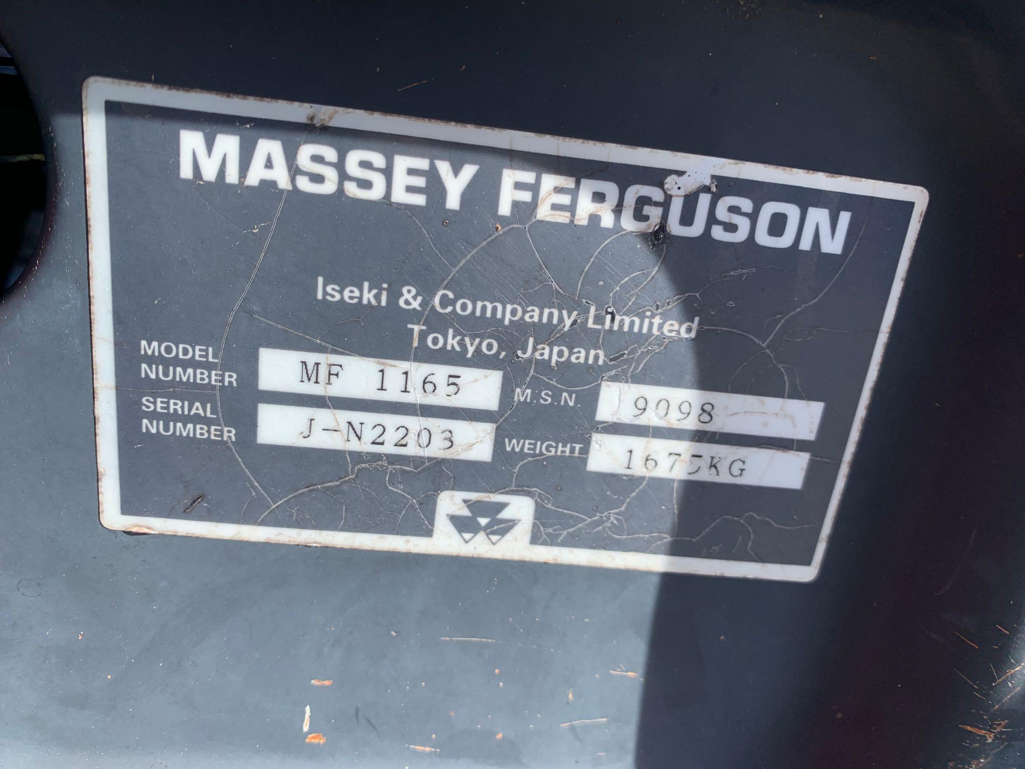 Massey Ferguson 1165 W/ MF 232 Loader 4WD