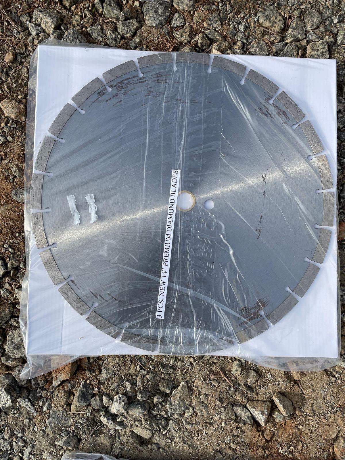 New 3pc. 14INCH Premium diamond blades