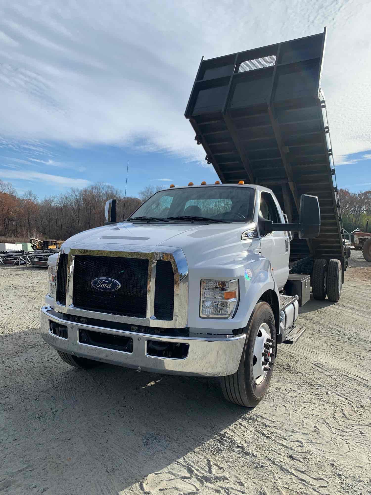 2016 FORD F-750 S/A FLATBED DUMP TRUCK