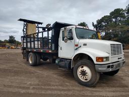 2000 International 4700 S/A Flatbed Crash Truck