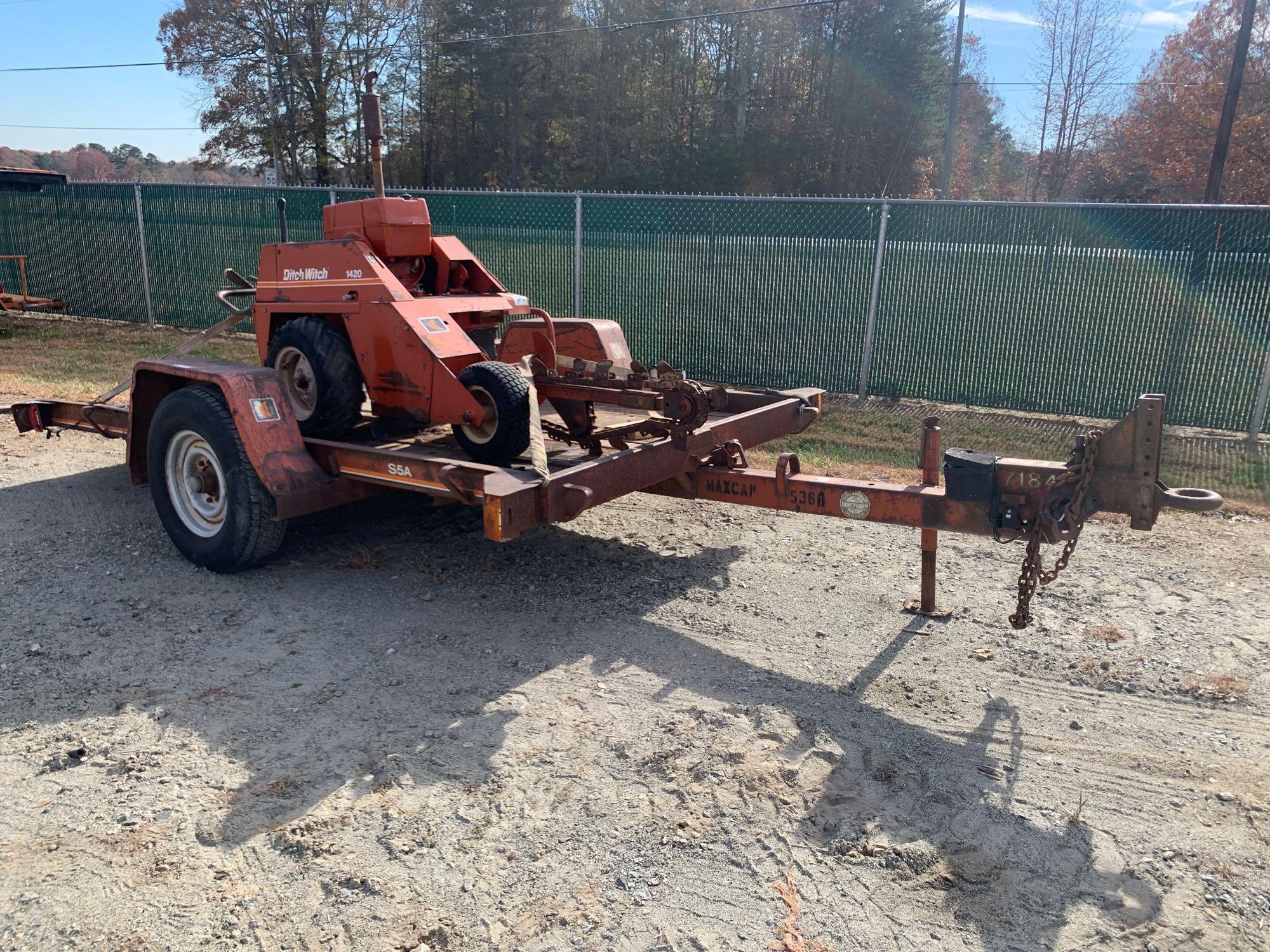 Ditch Witch 1420 Walk Behind Trencher