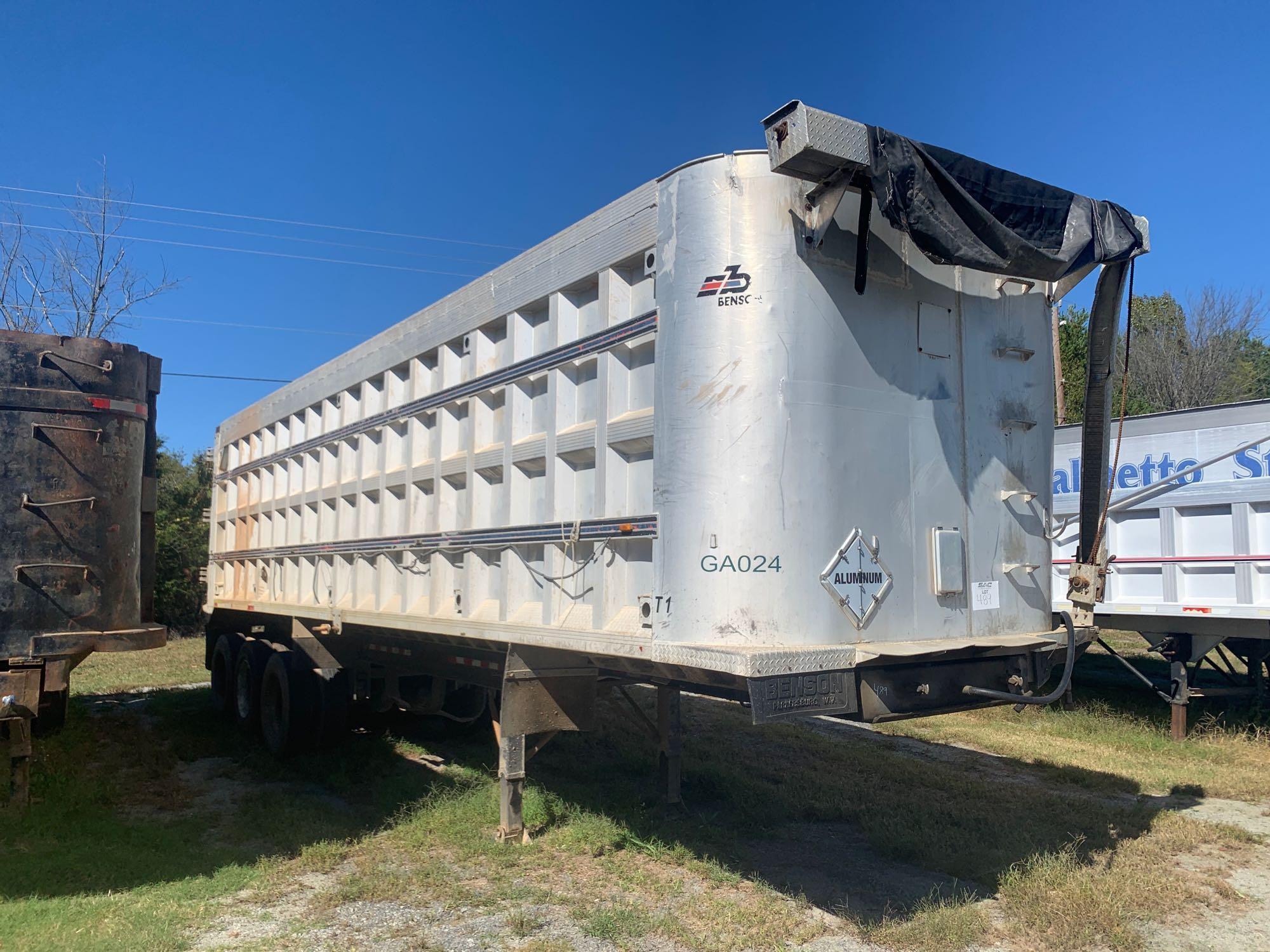 1994 Benson 38FT Tri/A Aluminum High Side Dump Trailer