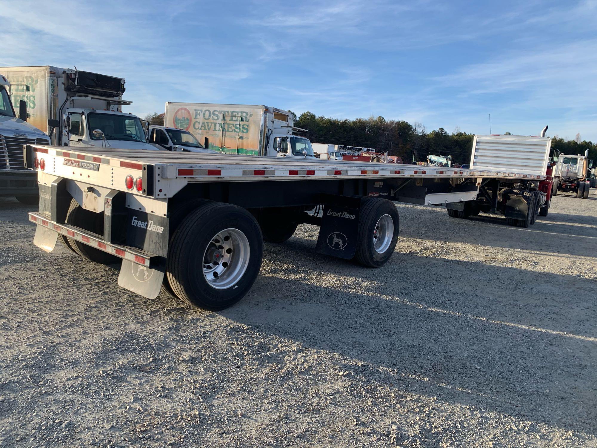 2018 GREAT DANE FLP-0024-00048 SPREAD AXLE COMBO 48FT FLATBED TRAILER