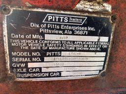 1997 Pitts LT40-4 T/A Center Drop 4 Bunk Log Trailer