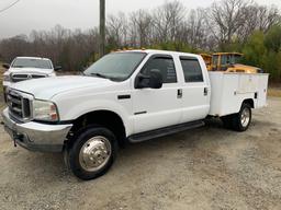 1999 FORD F550 Crew Cab Utility Truck