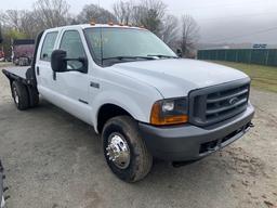 FORD F350 4x4 CREW CAB FLATBED