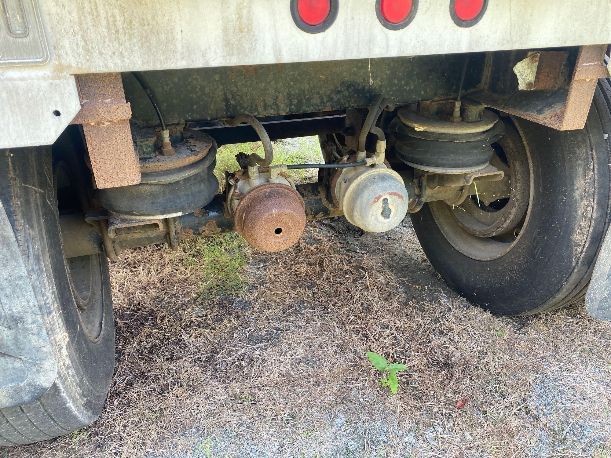 1996 Travis 39FT T102 T/A Aluminum End Dump Trailer