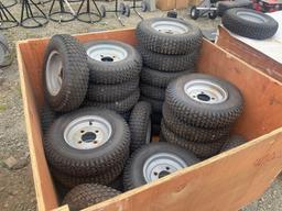 LARGE QTY PALLET OF 4.80/4.00-8 and wheels