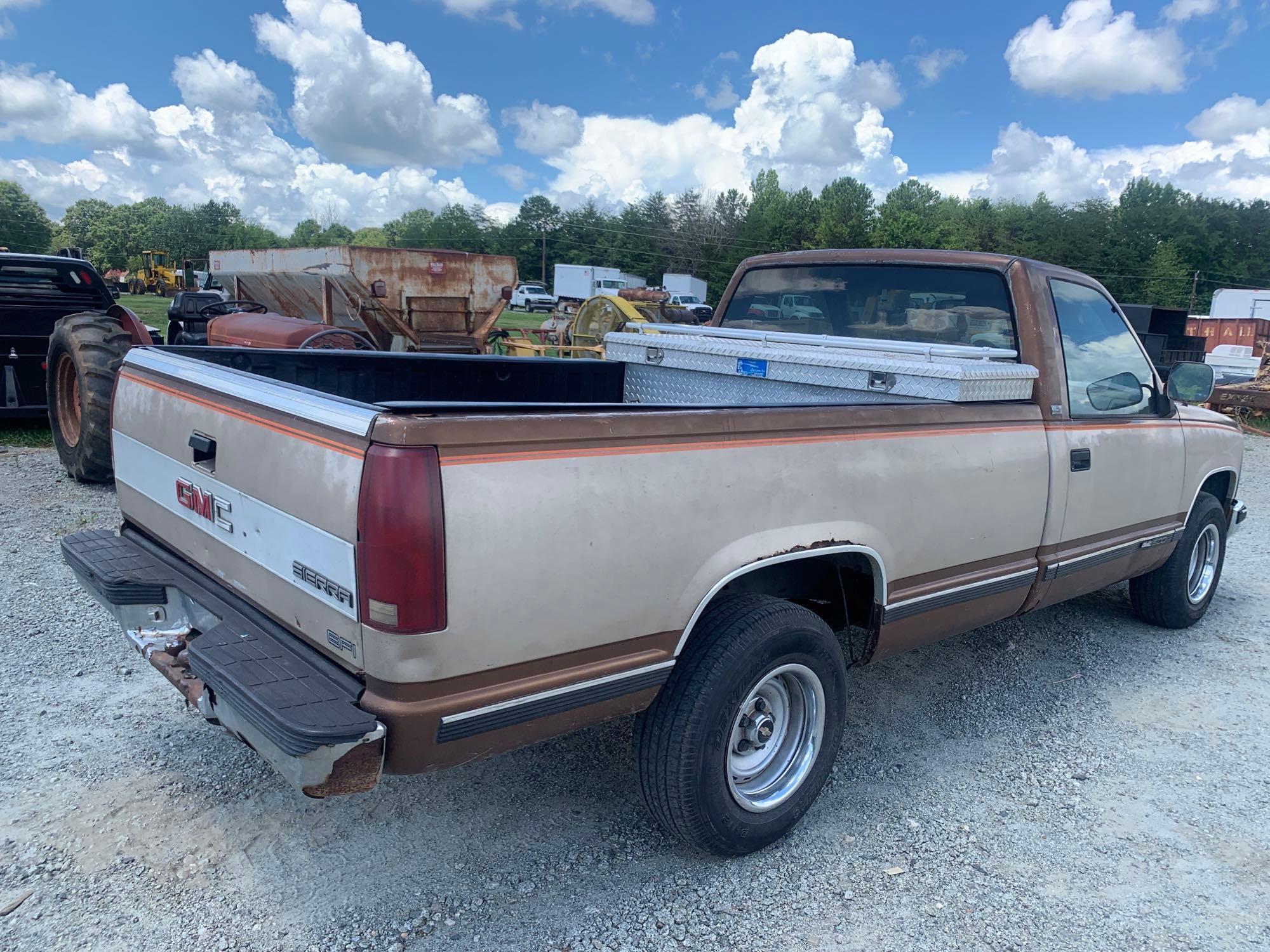 1989 GMC SIERRA PICKUP TRUCK