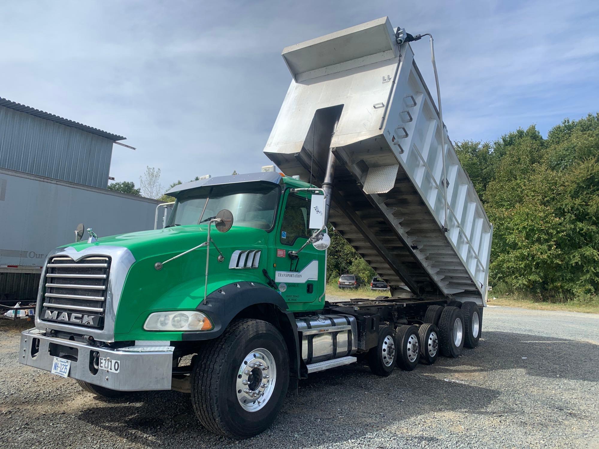 2014 MACK GRANITE GU813 QUINT/A DUMP TRUCK