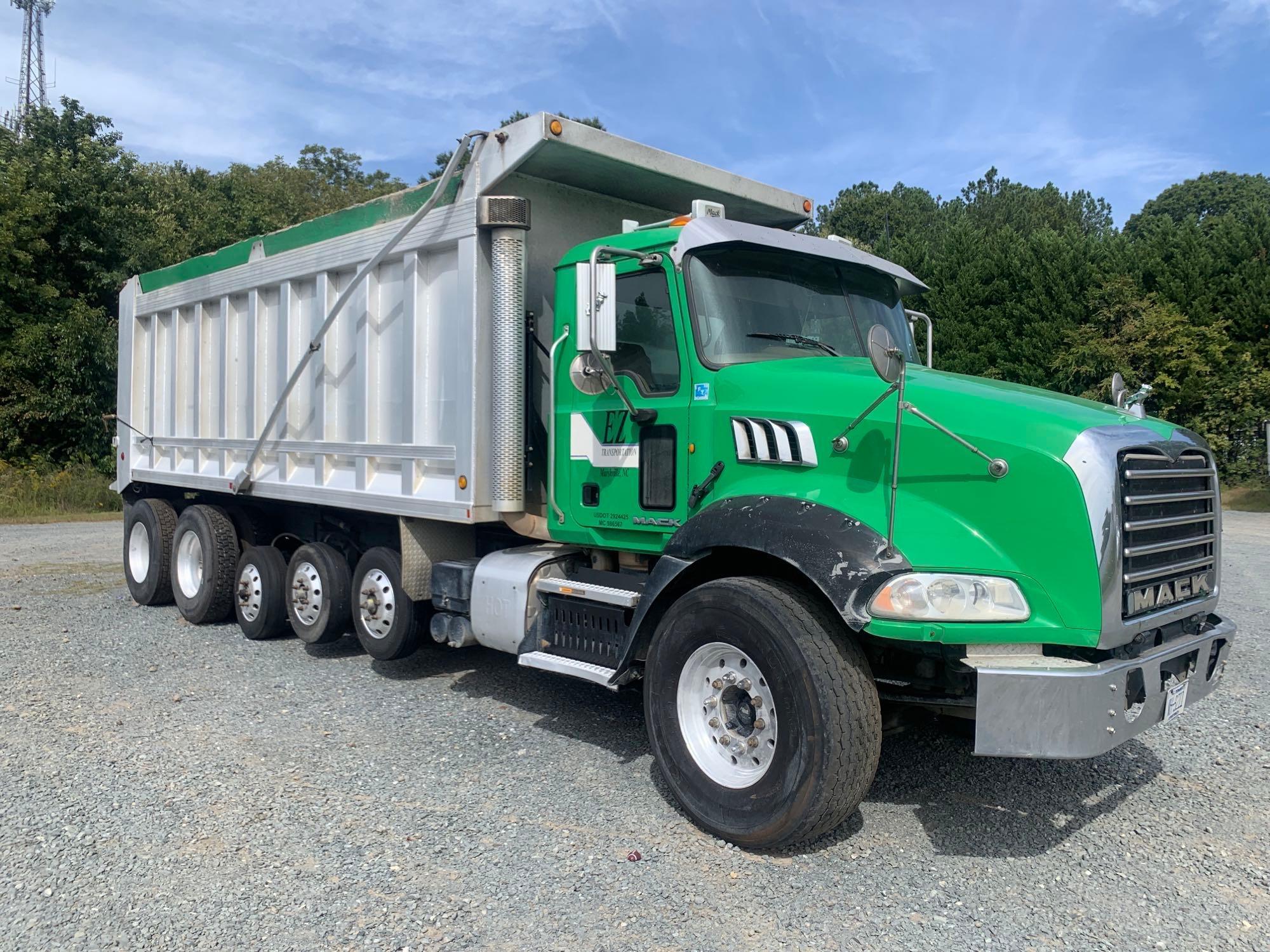 2014 MACK GRANITE GU813 QUINT/A DUMP TRUCK