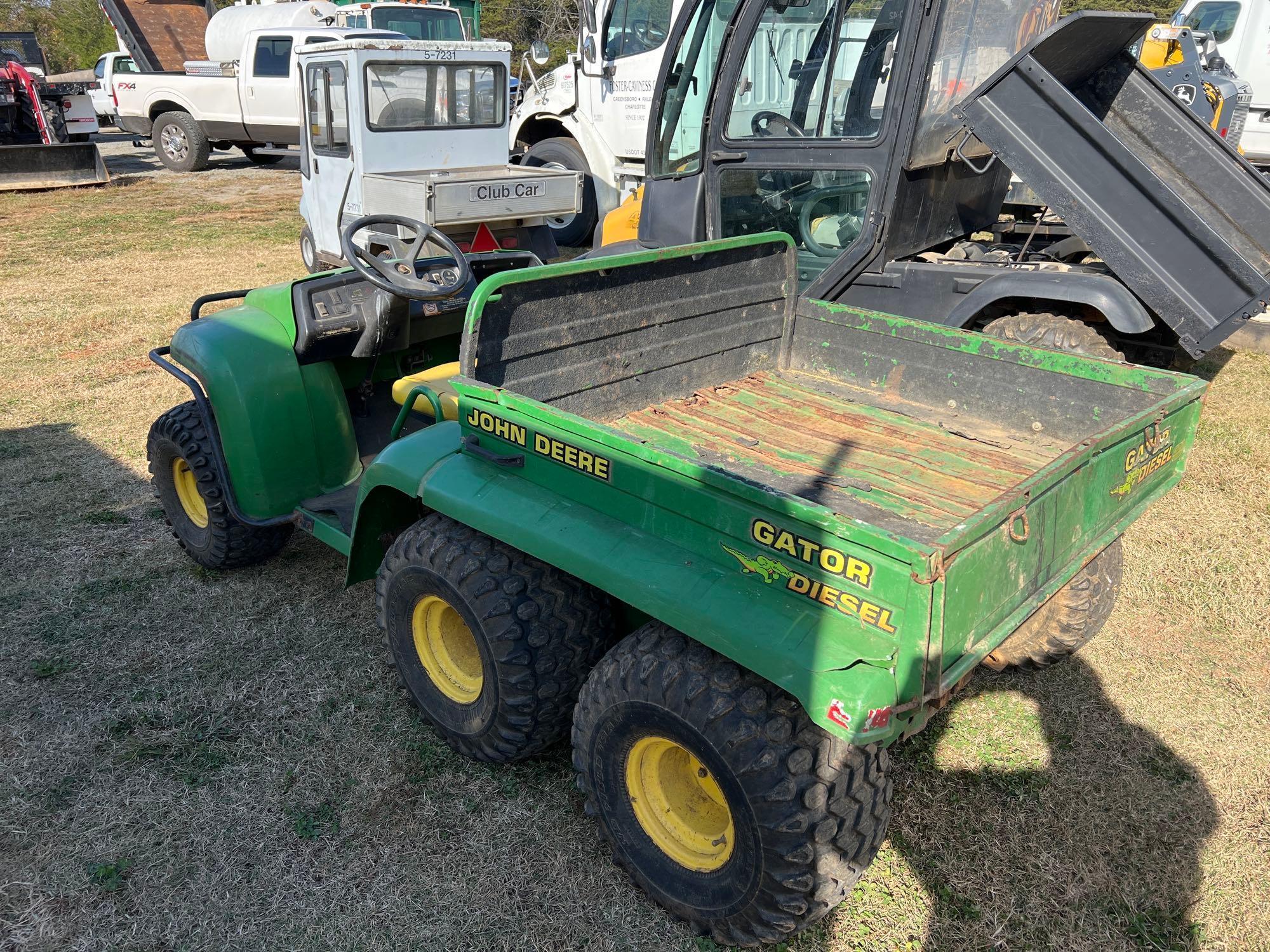 JOHN DEERE GATOR 6X4 DIESEL UTILITY CART