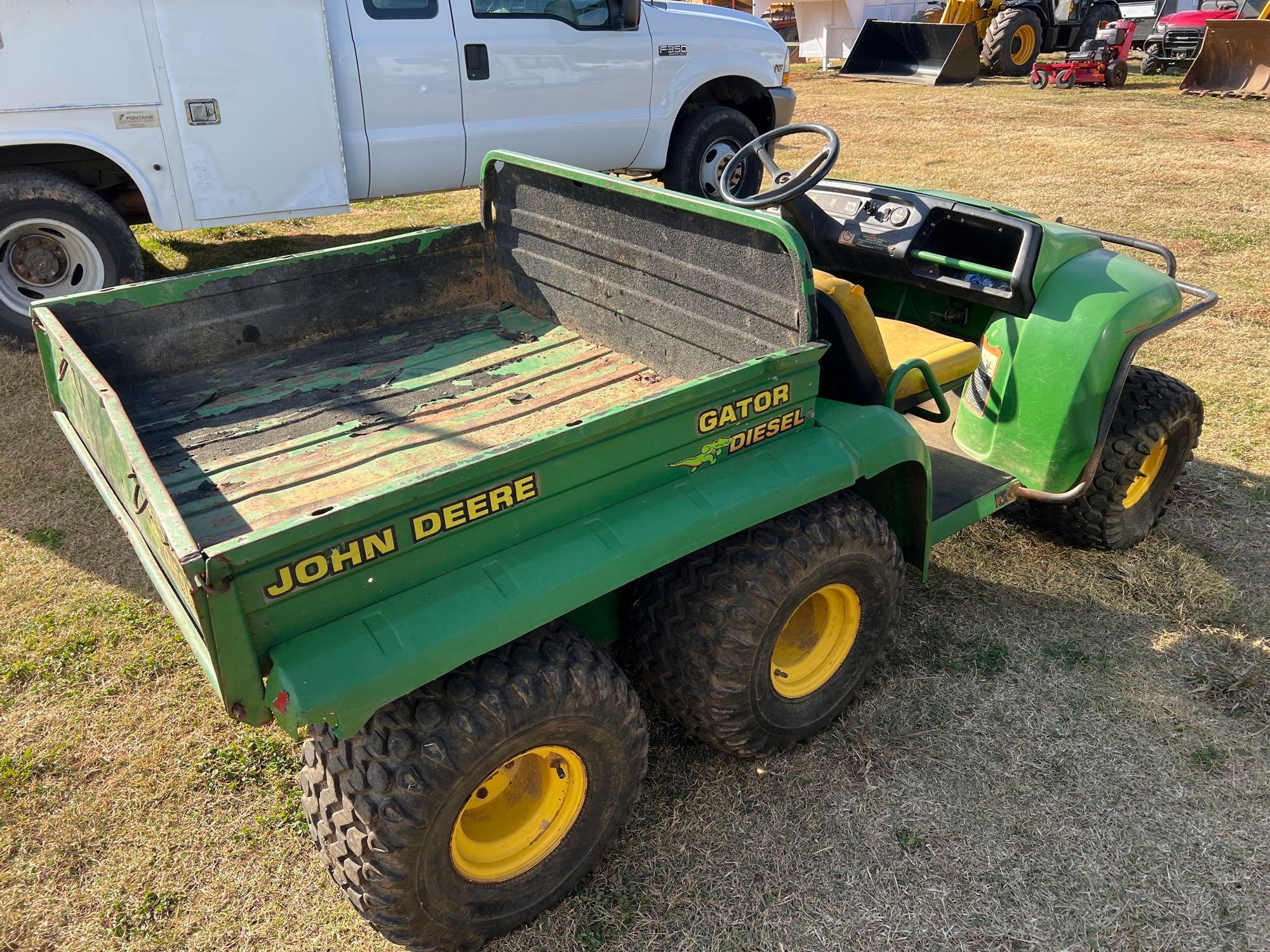 JOHN DEERE GATOR 6X4 DIESEL UTILITY CART