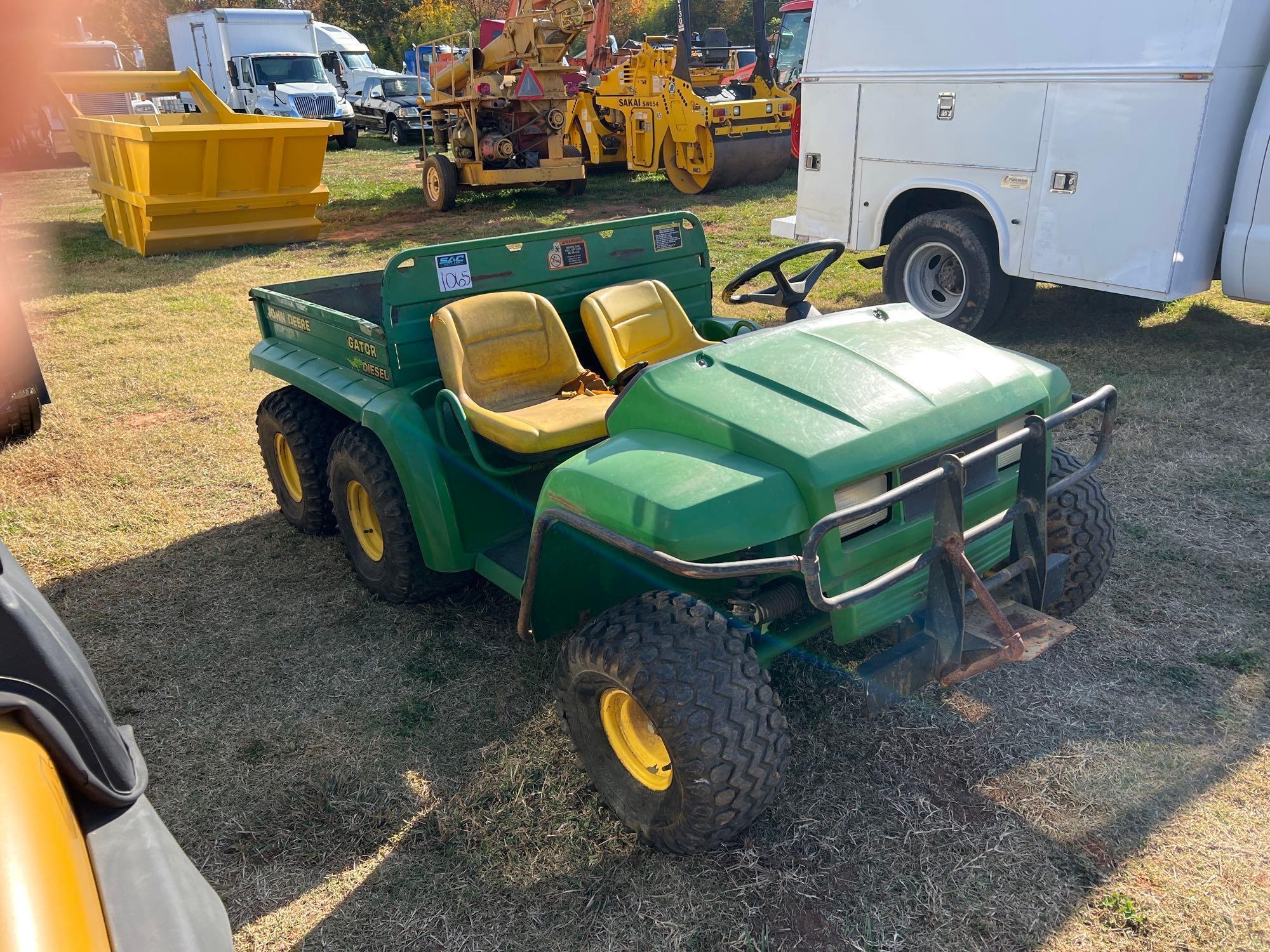 JOHN DEERE GATOR 6X4 DIESEL UTILITY CART