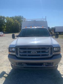 2002 FORD F350 XL 4X4 EXTENDED CAB ENCLOSED BODY SERVICE TRUCK