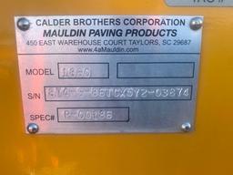 2019 MAULDIN 1860 CRAWLER ASPHALT PAVER **SELLING ABSOLUTE**