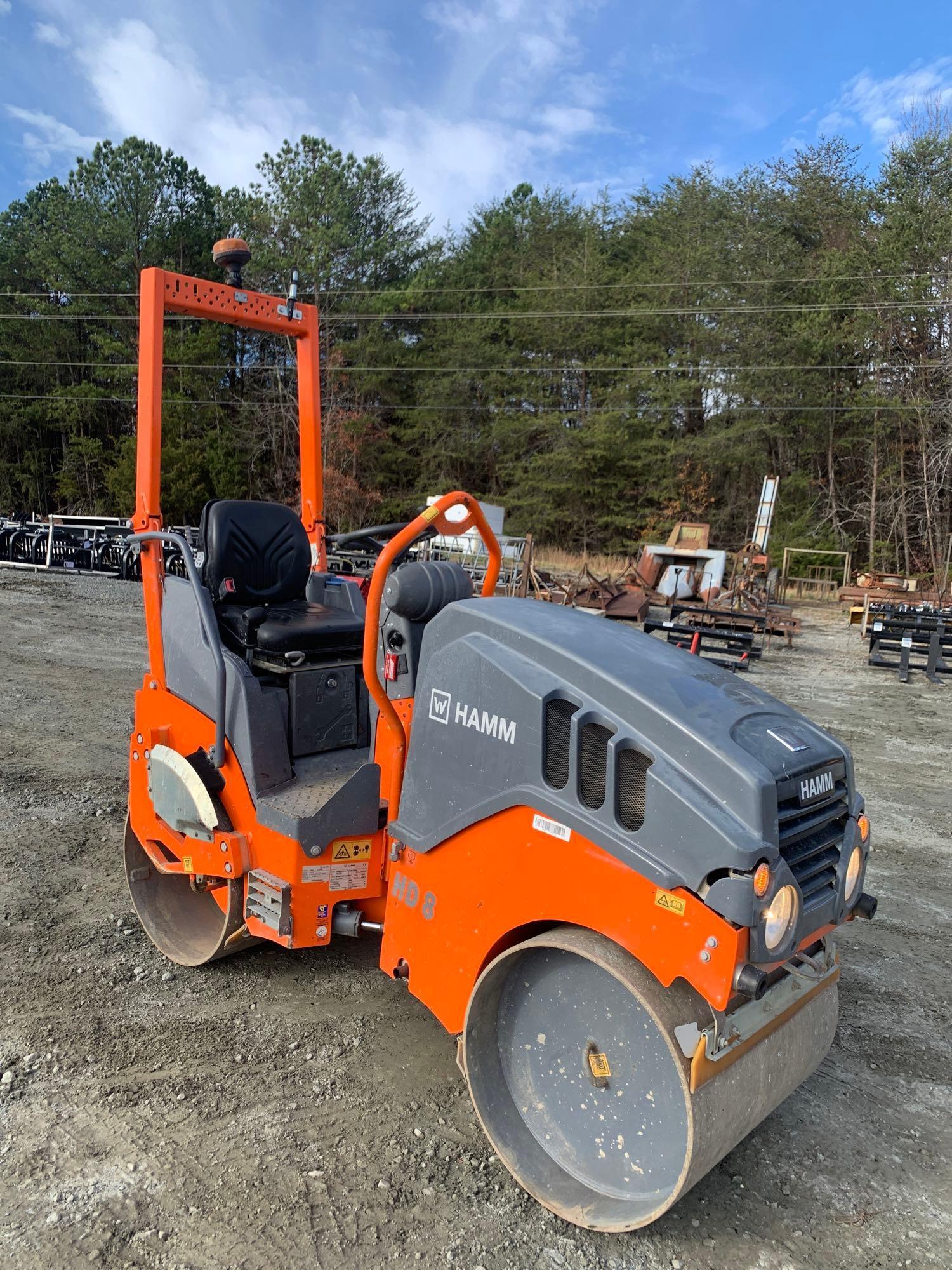 2019 HAMM HD8VV VIBRATORY TANDEM ROLLER