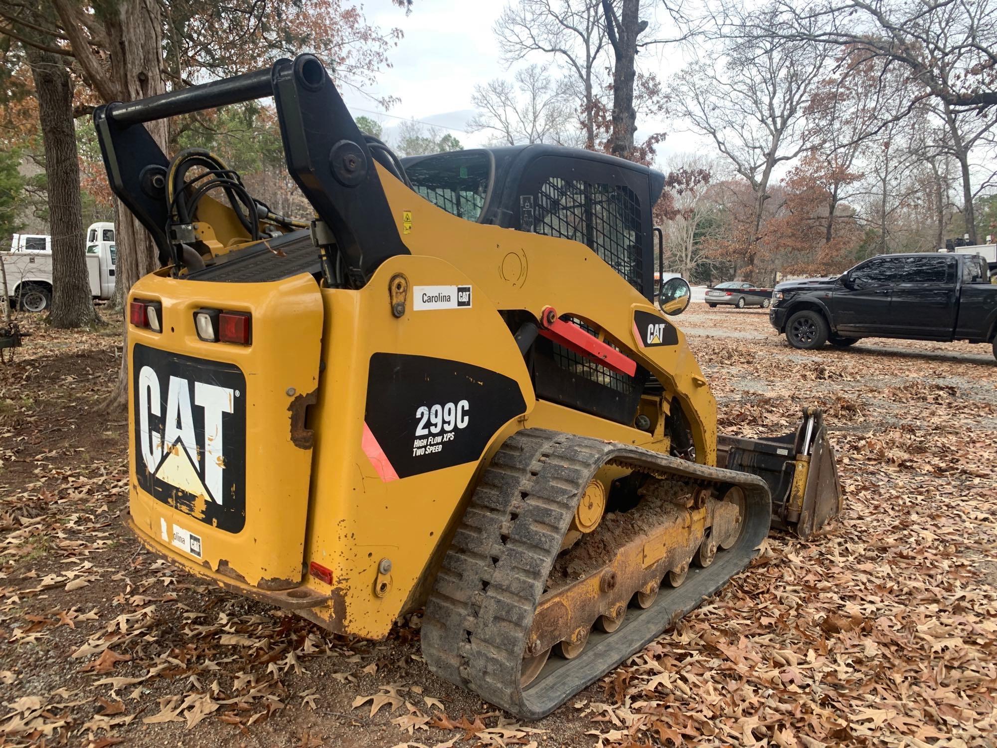 2012 CATERPILLAR 299C HIGH FLOW CRAWLER SKID STEER