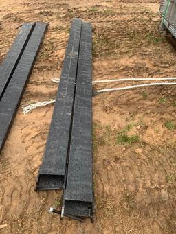 UNUSED 10FT 10000LB FORK EXTENSIONS