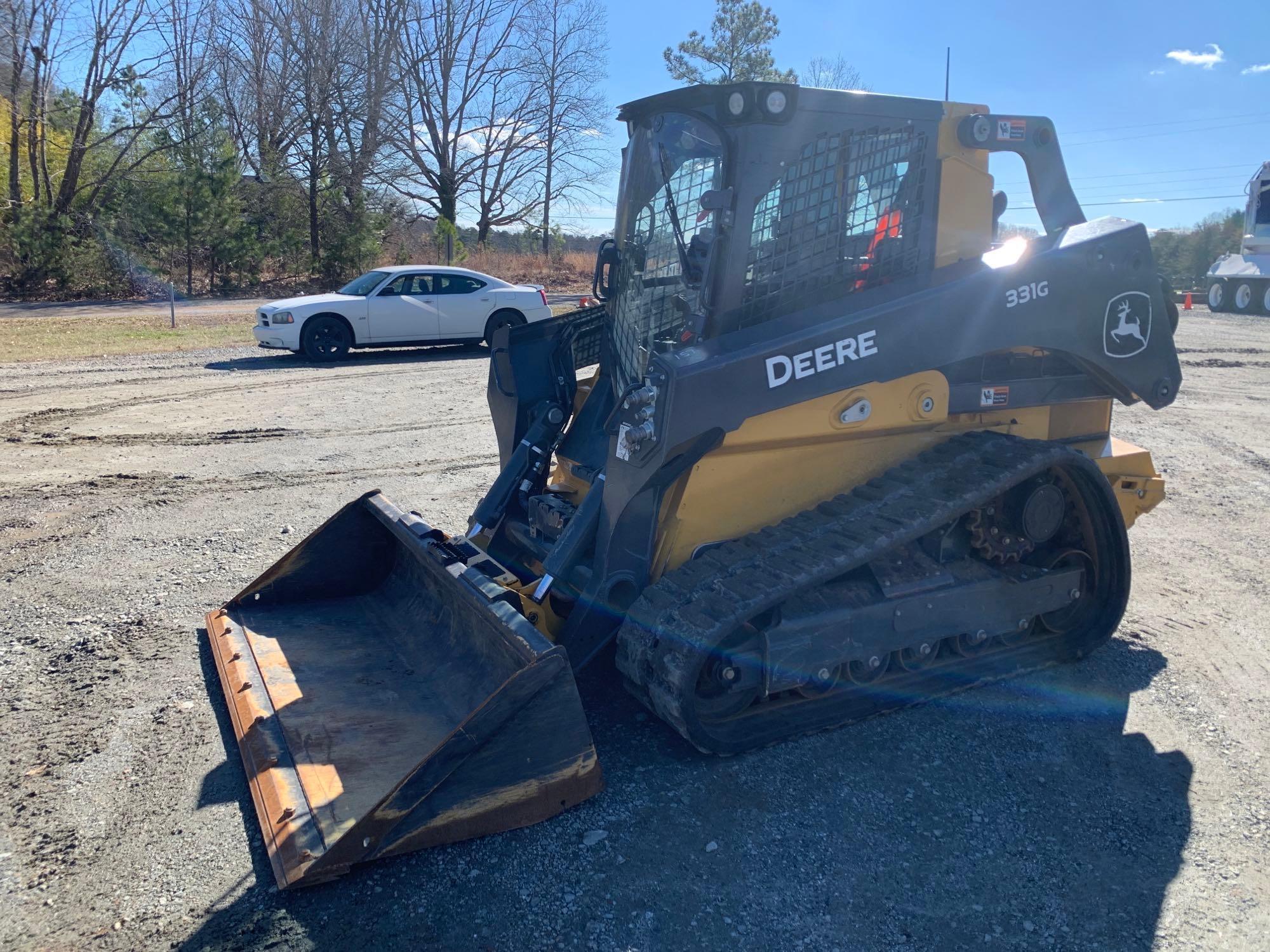 2021 JOHN DEERE 331G HIGH FLOW CRAWLER SKID STEER