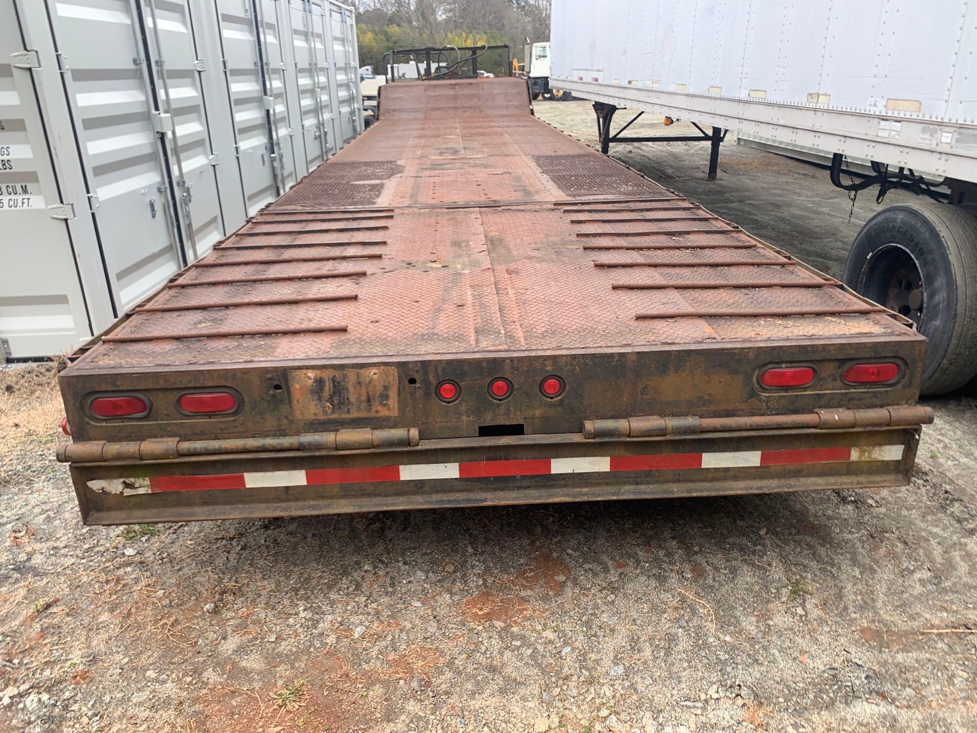 2000 LEDWELL T/A HYD TAIL LOWBOY TRAILER