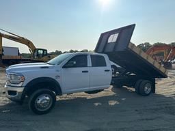 2020 DODGE RAM 5500 CREW CAB S/A FLATBED DUMP TRUCK