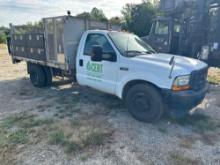 2002 FORD F350 SUPER DUTY FLATBED TRUCK WITH TOMMY GATE