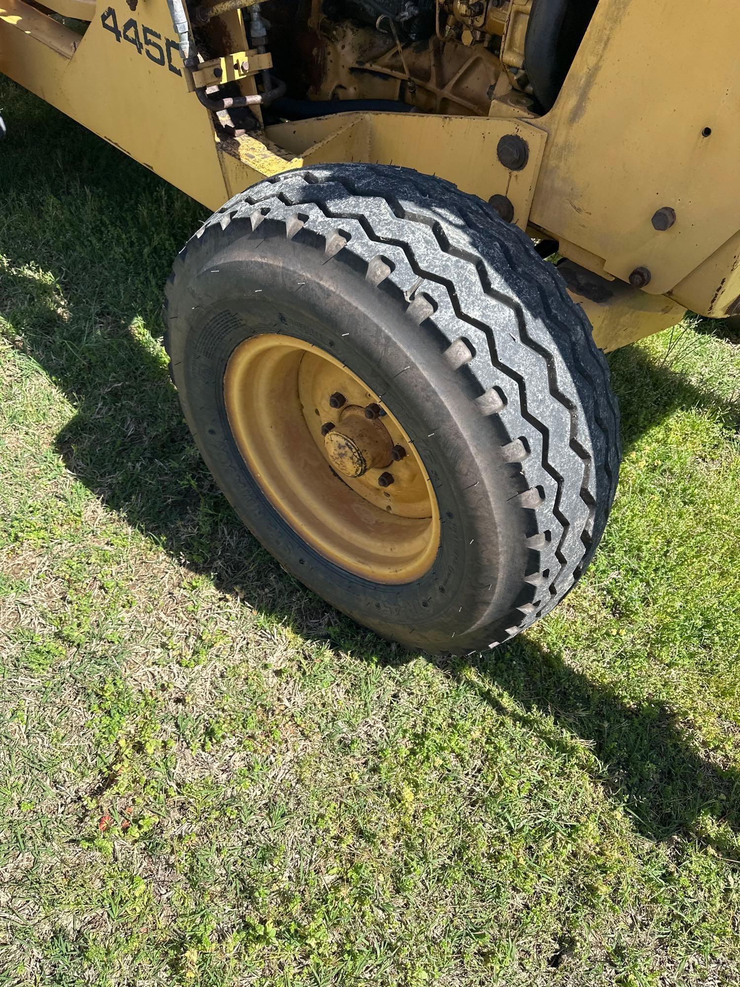 FORD 445D TRACTOR WITH BOX BLADE AND LOADER