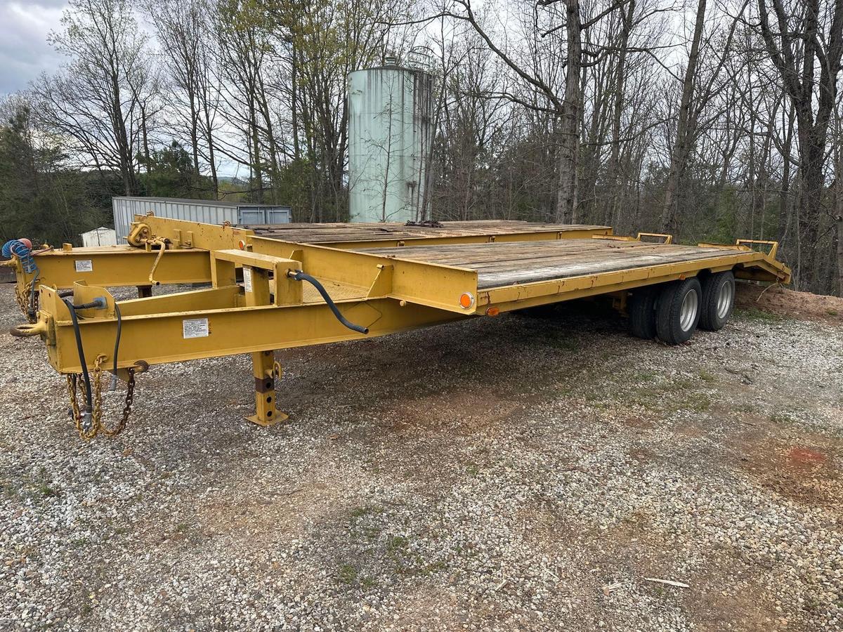 1996 HUDSON T/A 10 TON EQUIPMENT TRAILER