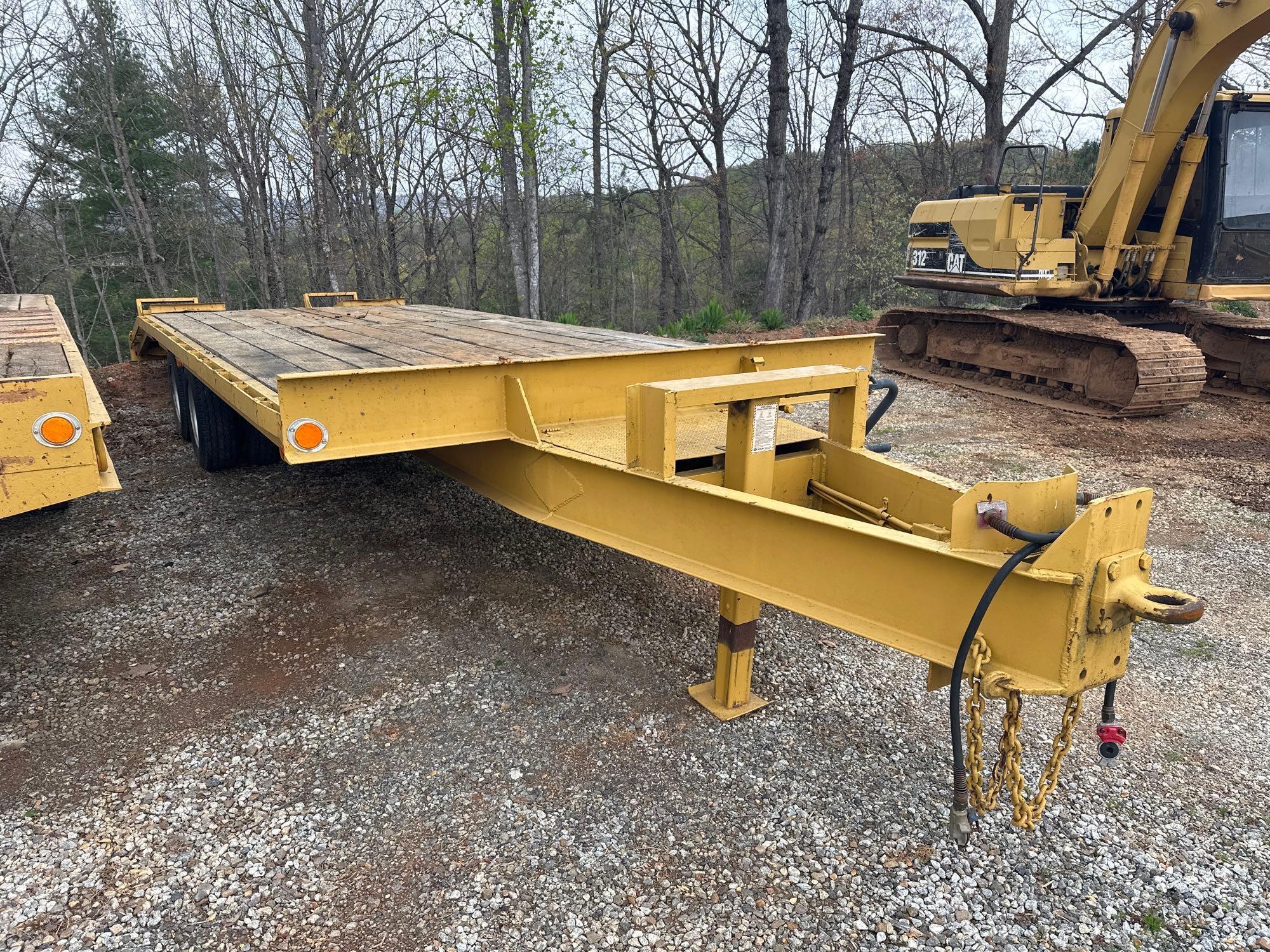 1996 HUDSON T/A 10 TON EQUIPMENT TRAILER