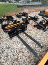 Wolverine Hydraulic Skid Steer 48IN Fork Attachment