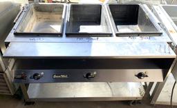 46" Electric Three Pan Hot Food Table