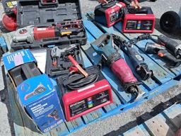 Battery Chargers, Soldering Gun Kit, Flashlights, Grinders, Reciprocating Saw, Digital Inspection