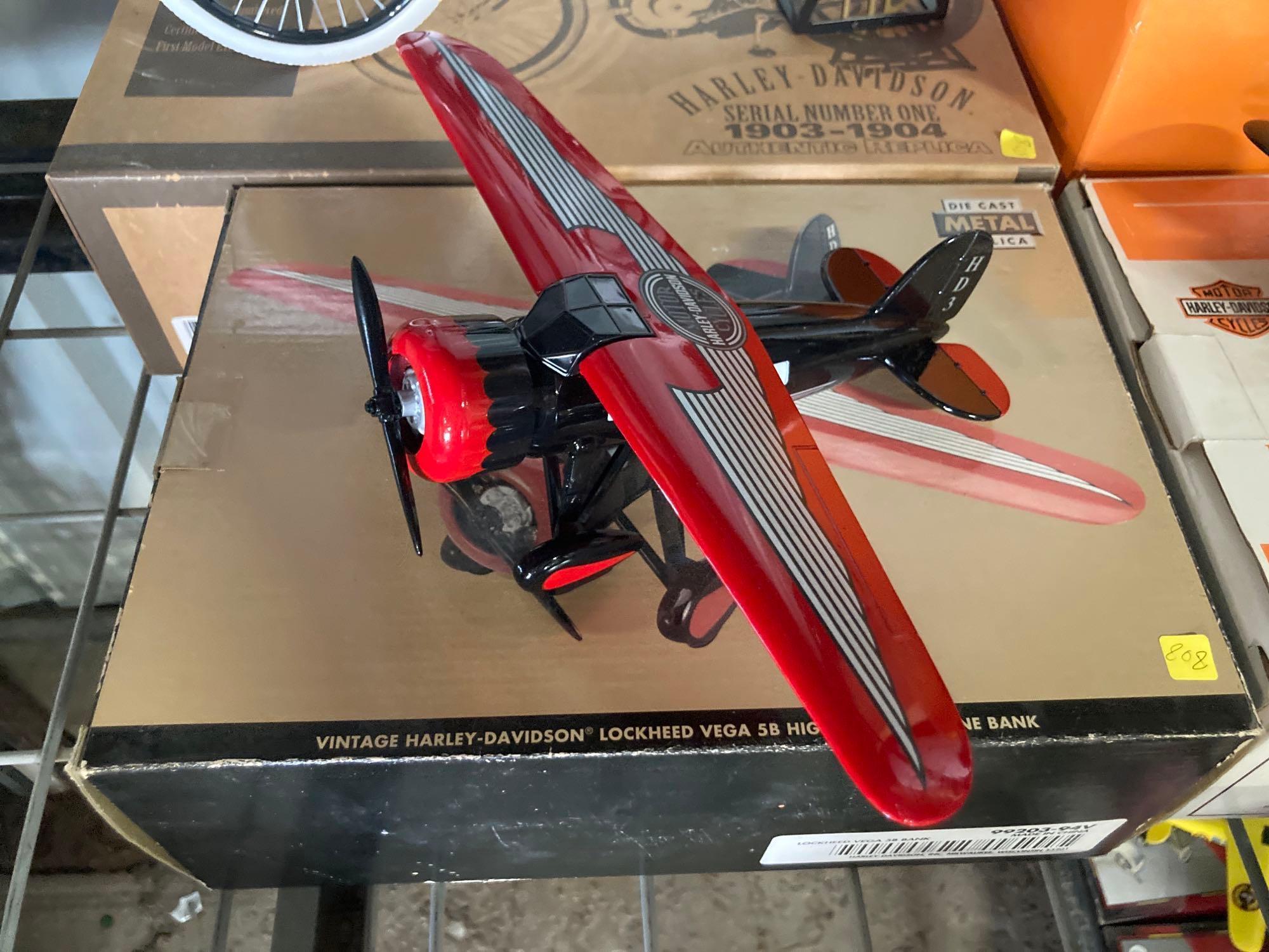 Harley Davidson Bikes, Cars & Airplane Coin Banks