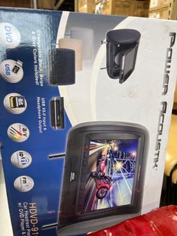 Headlight, 2 Power Acoustik Car Headrest with DVD Player