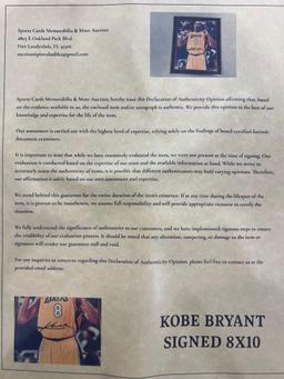 Kobe Bryant Signed Photo Framed Lakers
