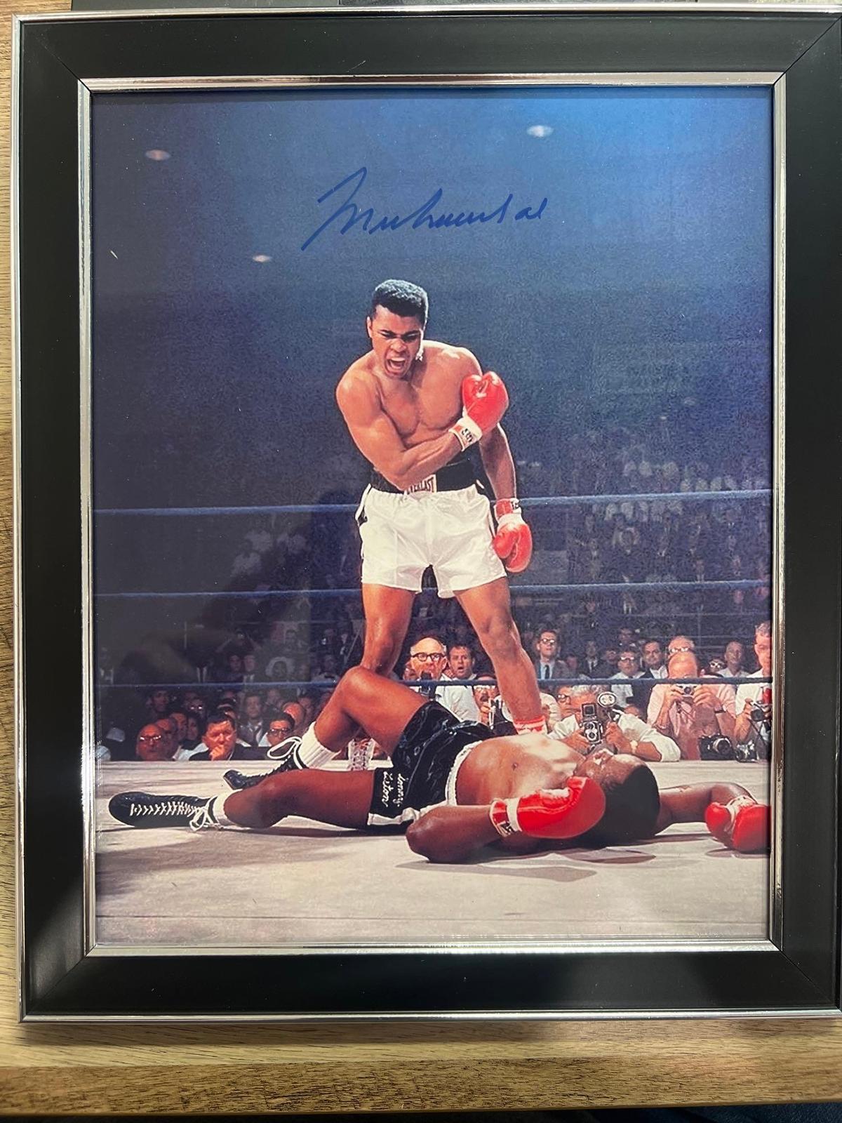 Muhammad Ali Signed Photo Framed Heavyweight Champions