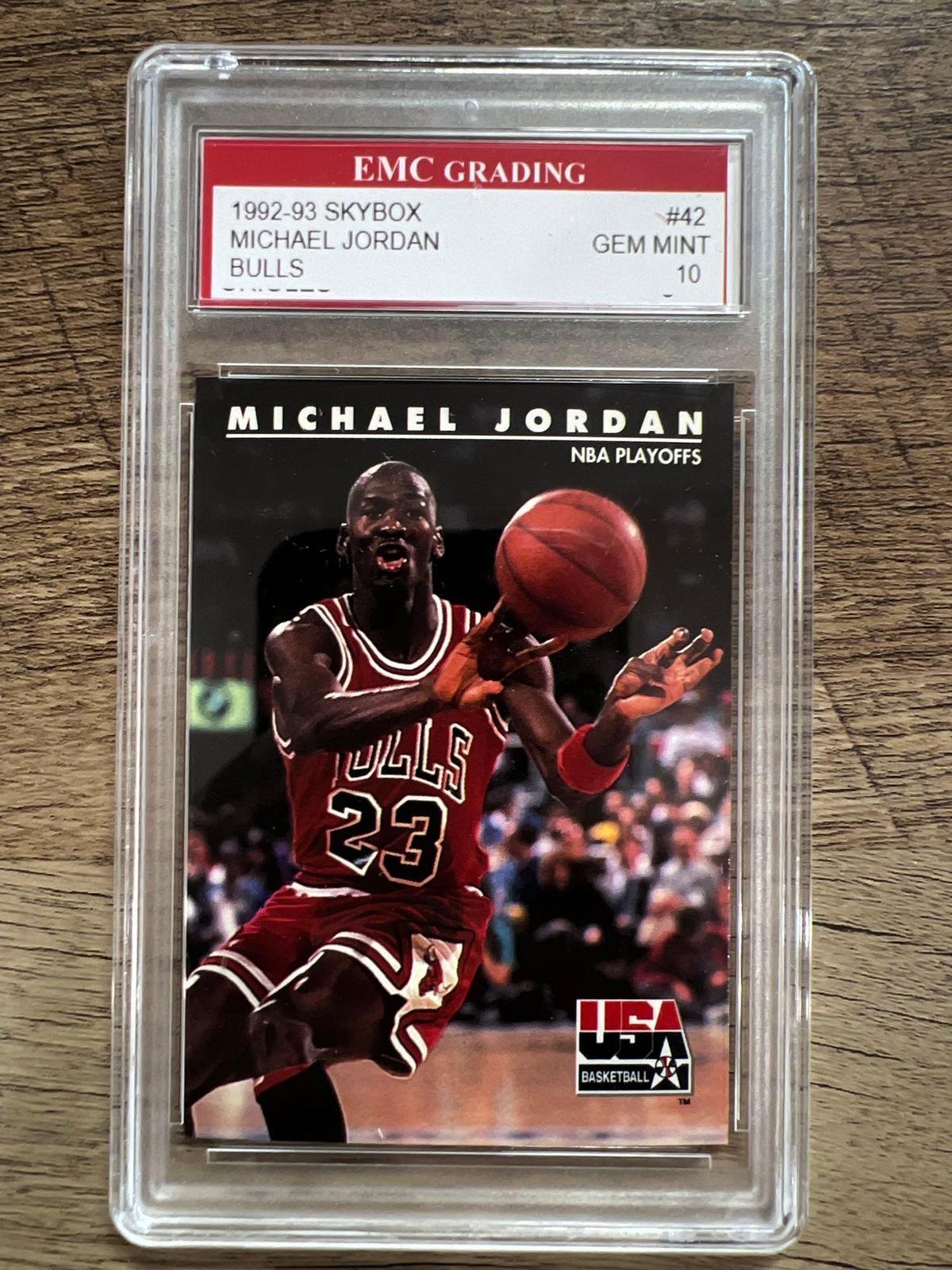 Michael Jordan Gem 10 Graded Card Bulls
