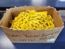 Plastic Yellow Safety Chain 100 Feet +/-