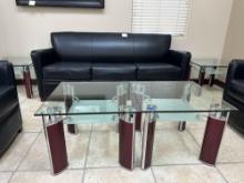 4 Glass Tables-Coffee Table