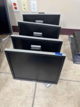 4 Dell Monitors- 16 inch