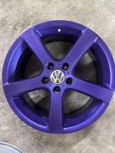 Volkswagen rims and vintage gas tank