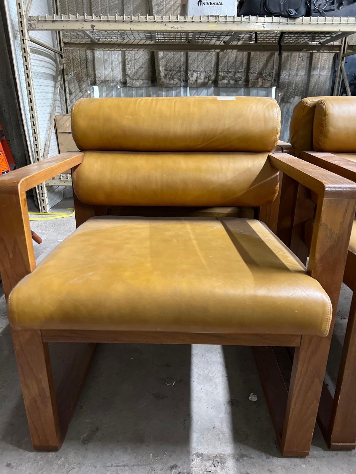 Leather Arm Chairs