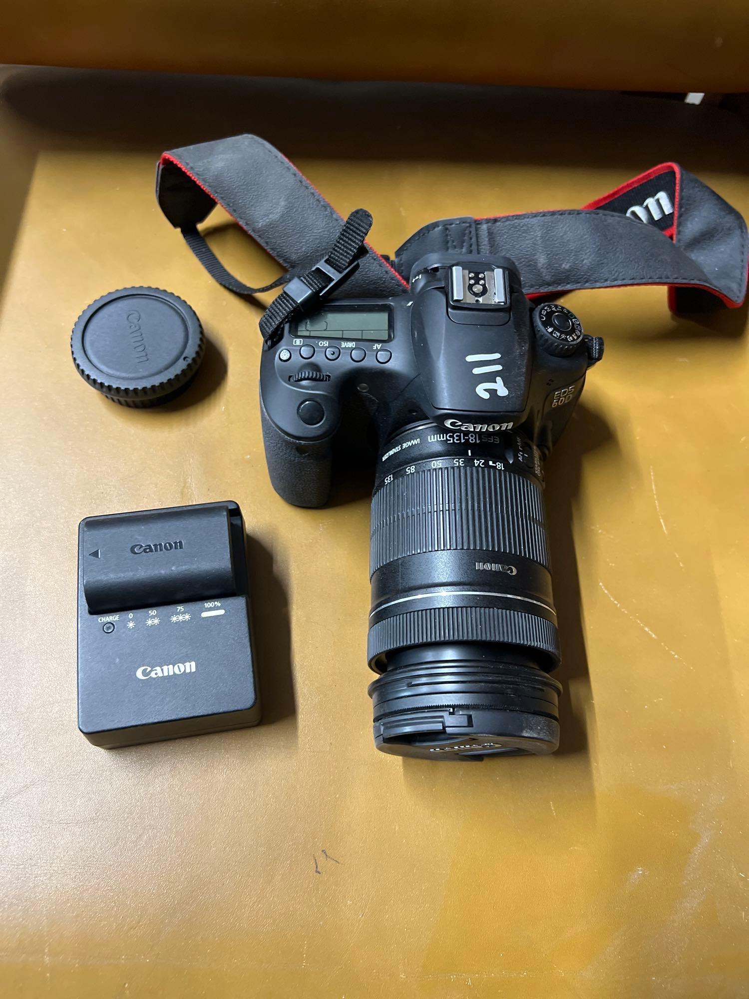 Canon EOS 60D and Canon Battery Charger LC-E6