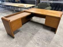 Wooden office desk