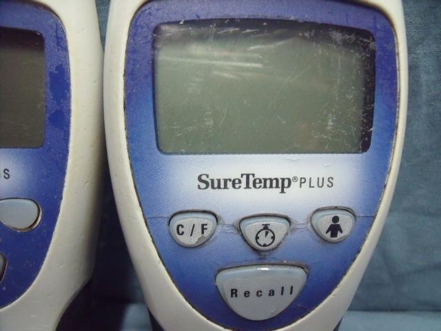 LOT OF 3 WELCH ALLYN SURETEMP PLUS THERMOMETERS UNTESTED INCOMPLETE