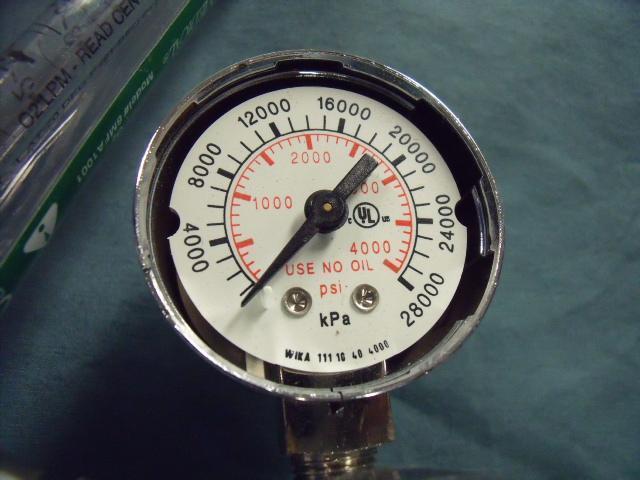 Western Medica Gas Regulator *FOR PARTS missing gauge cover*