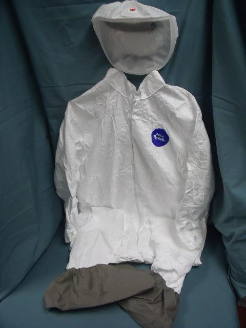 UNUSED 3M S-433S HOOD HEADGEAR W DUPONT TYVEK 2XL COVERALLS